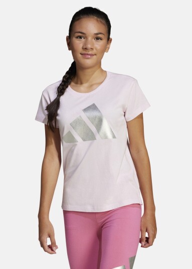 Adidas Jg Glam T Clpink/Silvmt 128 T Shirts Adidas Jg Glam T Clpink/Silvmt 128 T Shirts
