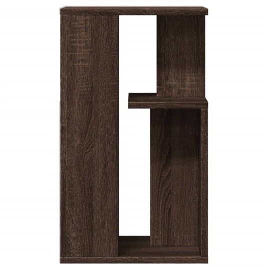 Sidebord brun eik 35x35x60 cm konstruert tre 840743