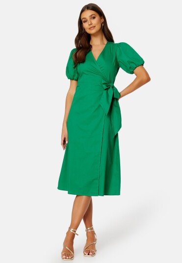 BUBBLEROOM Tova Midi Dress Green 34