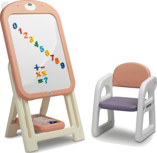Toyz Ted Magnetisk Tegnetavle Med Stol 3+ År Rosa
