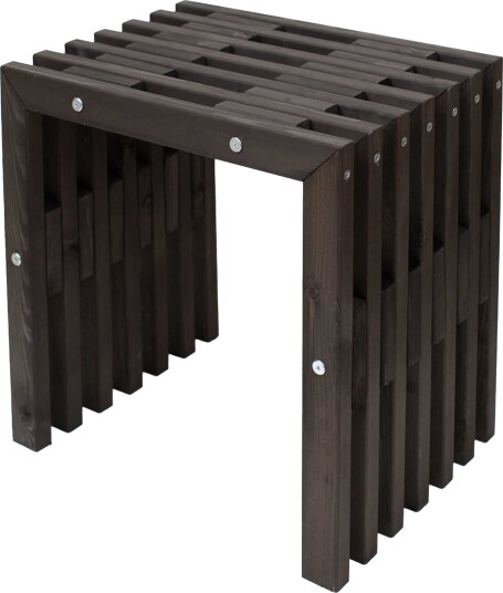 Hillerstorp D-bench benk Svartoljet furu 45 cm Svart