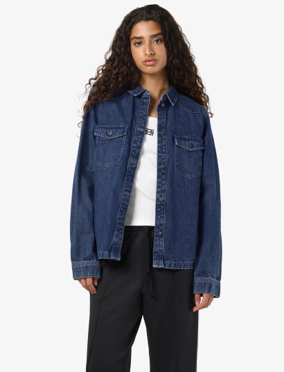 NOISY MAY Nmnew Signe L/S Denim Shirt Vi002Mb Noos - Blue - XL