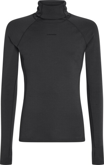 Icebreaker Men's Merino 300 Merinofine™ Polar Long Sleeve Roll Neck Black L