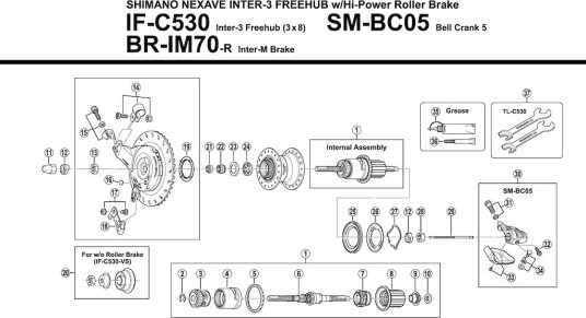 Shimano Nexave konus venstre til IF-C530