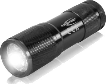Ansmann Action9, Lommelykt, Svart, Aluminium, Led, 9 Lamper, 30 M
