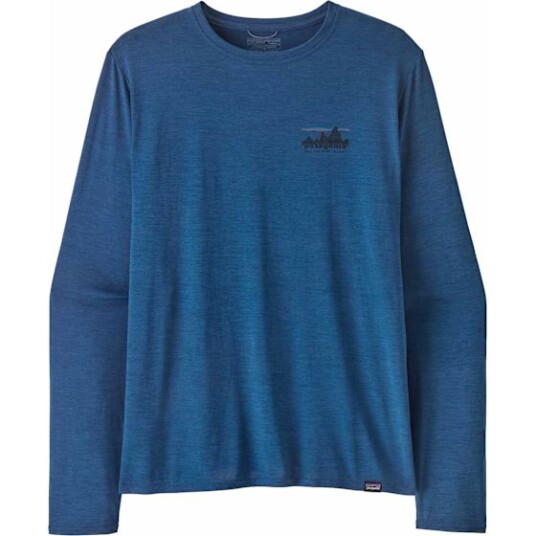 Patagonia L/S Capilene Cool Daily Graphic Herre  Skyline Clement Blue Xdye L