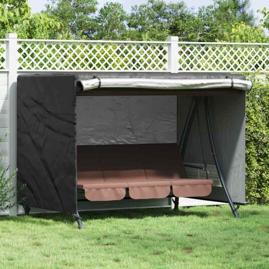  Trekk til utehuske Svart 220 x 150 x 150 cm 600D Oxford Stoff
