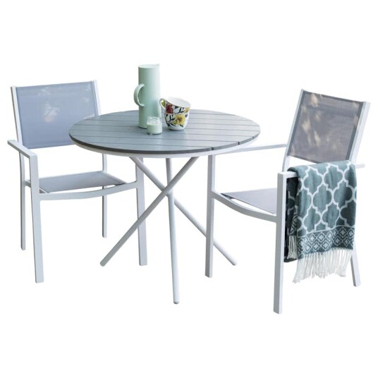 Cafégruppe Venture Home Pincy Ø 90 med 2 Copacabana Spisestoler Cafégruppe Venture Home Pincy Ø 90 med 2 Copacabana Spisestoler