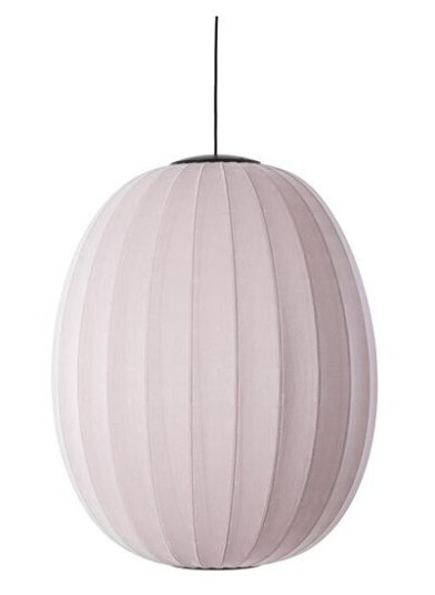Made By Hand Knit-Wit Høy/Oval Taklampe Ø65 Lys Rosa LED