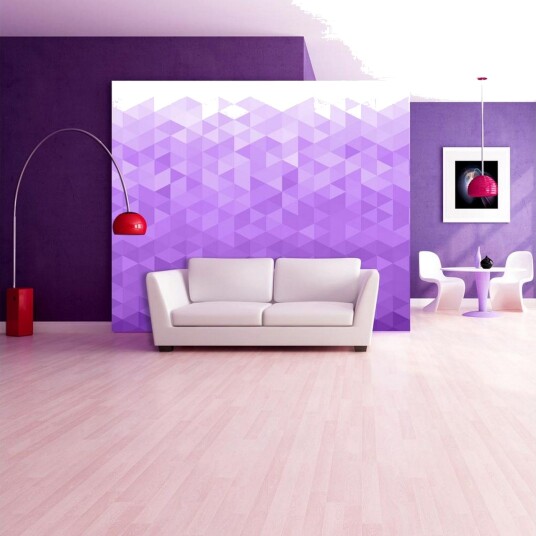 Fototapet Violet Pixel 150x105 - Artgeist sp. z o. o.