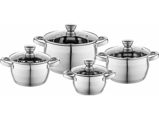 Florina Oliver Inox Gryter 8 Deler 1,3L 1,8L 2,5L 4,5L + Deksler