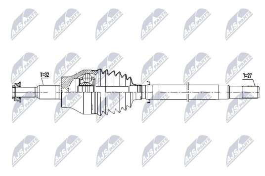 Nty Drivaksel NTY NPW CH 154 Nty Drivaksel NTY NPW CH 154