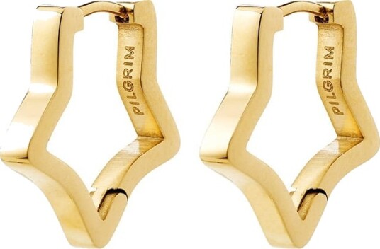Pilgrim Solari Earrings Gold Plated   Gold   ONE SIZE