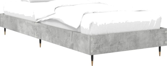 Sengestamme Betonggrå 80 x 200 cm Konstruert tre Sengestamme Betonggrå 80 x 200 cm Konstruert tre