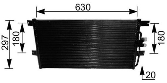 Kondensator MAHLE ORIGINAL AC 217 000S