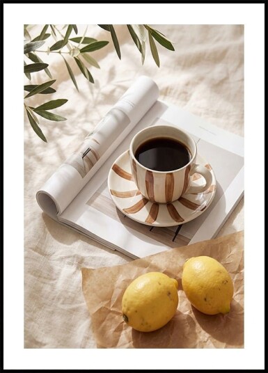 Coffee and Lemons Plakat Plakat / 100x150cm