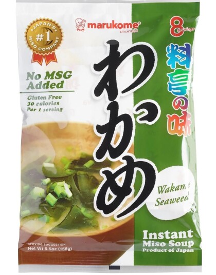 Miso Soup Original Wakame Seaweed and Green Onion 152 g Japan