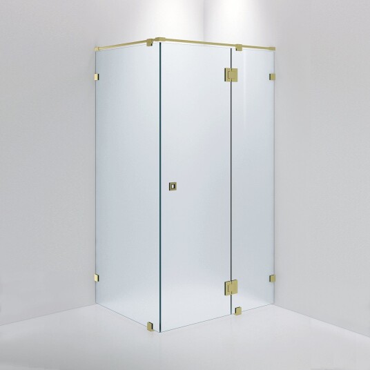 INR Iconic Nordic Rooms Dusjhjørne ARC 15 Måltilpasset Brushed Brass / Frostet Glass INR Iconic Nordic Rooms Dusjhjørne ARC 15 Måltilpasset Brushed Brass / Frostet Glass