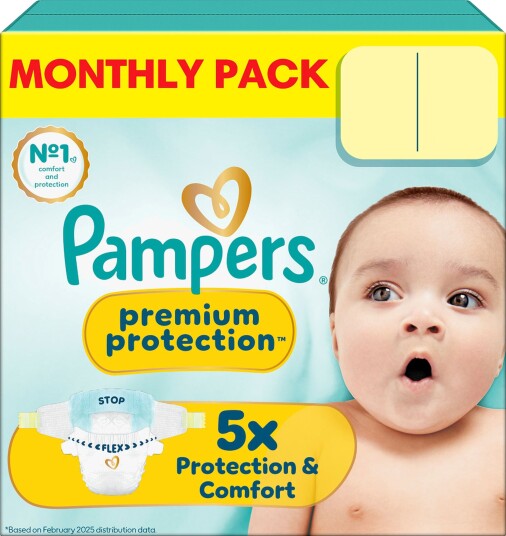 Pampers Premium Protection New Baby Bleier, 2-5 Kg