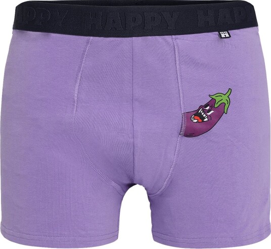 Happy Socks 1 Pack Egg Plant Short Boxer Purple S