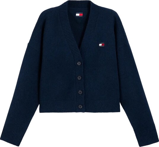 Tommy Jeans Tjw Fluffy Badge Cardigan Ext Navy M