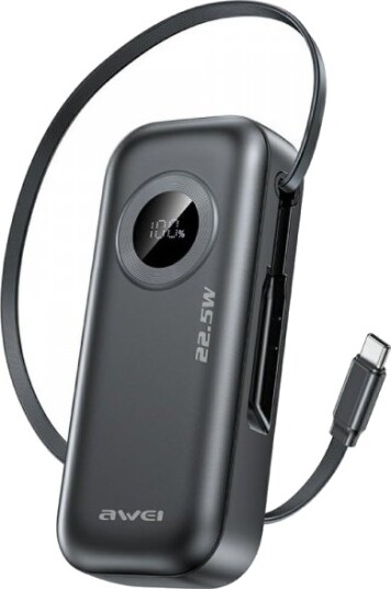 Awei PA-9 Powerbank 10000 mAh 22,5 W Svart