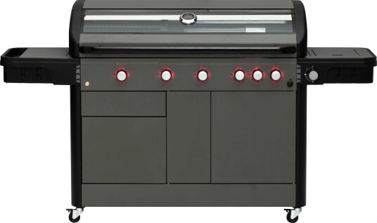 Mustang Sapphire gassgrill Grå/svart 5 + 2 brenner Grå Mustang Sapphire gassgrill Grå/svart 5 + 2 brenner Grå