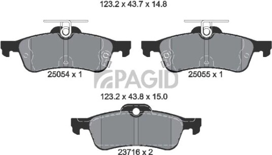 PAGID T2193N Bremseklosser
