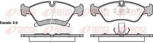 Bremseklosser REMSA 1214.02