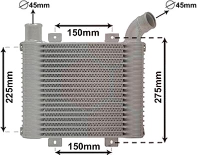Intercooler VAN WEZEL 82004225