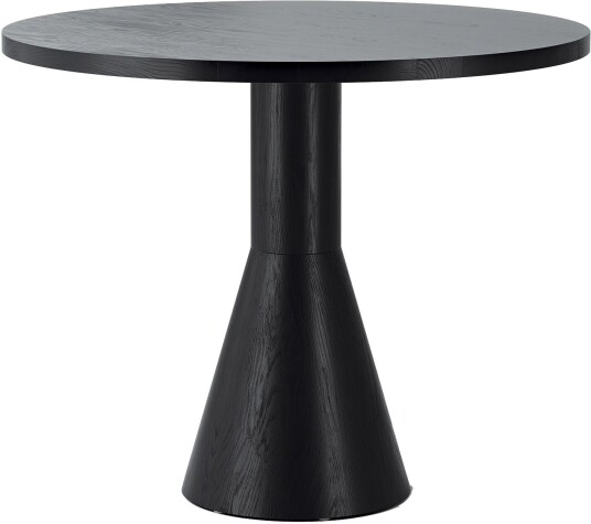Massproductions - Draft Dining Table H730 D 700 Black Stained Ash Spisebord Chris Martin Tre Farget