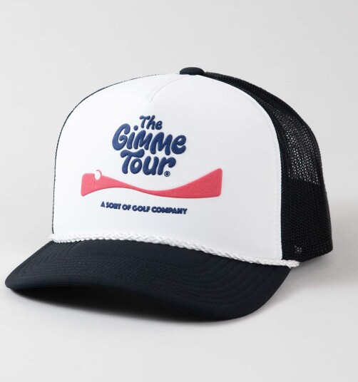 The Gimme Tour Coke Flakes Trucker Svart Hvit Capser Black/White The Gimme Tour Coke Flakes Trucker Svart Hvit Capser Black/White