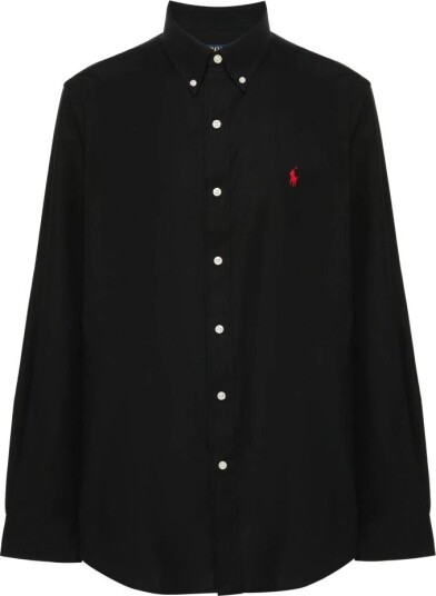 Polo Ralph Lauren Slim Fit Poplin Shirt Polo Black