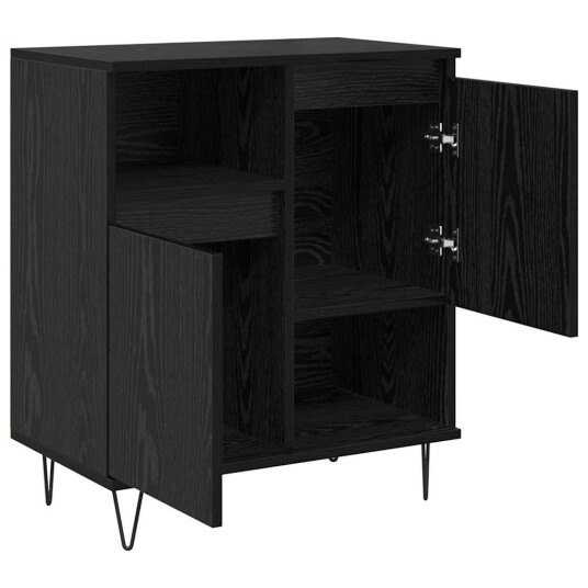 Serviesskap Svart eik 60 x 35 x 70 cm Konstruert tre