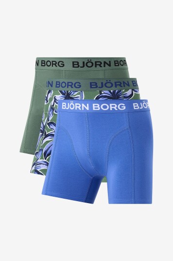 Björn Borg Boksershorts Cotton Stretch Boxer 3 pakning Flerfarget Björn Borg Boksershorts Cotton Stretch Boxer 3 pakning Flerfarget