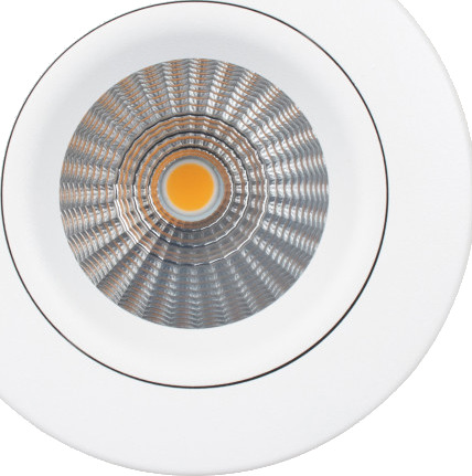 30 stk Sabina 230V 8W 2700K Ra90 525 lumen, IP54 matt hvit rund