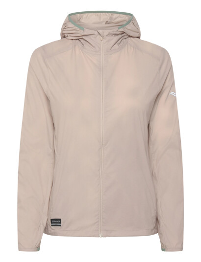 Saucony Peregrine Packaway Jacket Women - Cream - XS Saucony Peregrine Packaway Jacket Women - Cream - XS