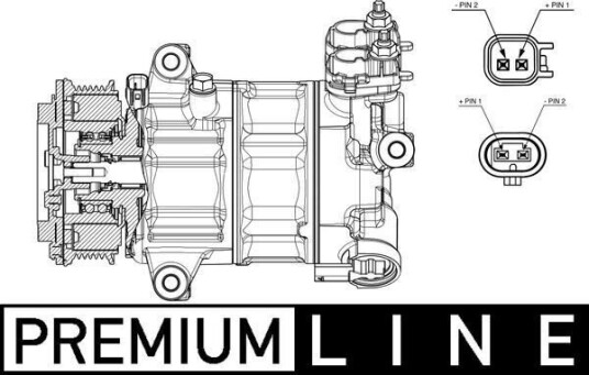 AC kompressor MAHLE ORIGINAL ACP 654 000P