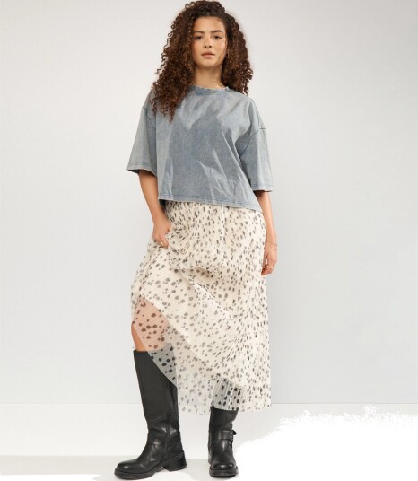 Nümph Nudalma Mesh Skirt Cream XS