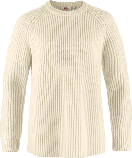 Fjellreven Women's Övik Rib Sweater Chalk White XL