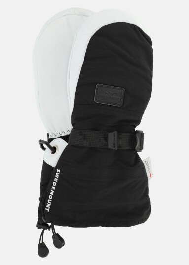 Swedemount Lofoten Leather Mitten Black/White Xl Vanter