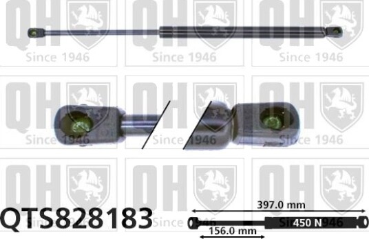 Gassfjær, motorpanser QUINTON HAZELL QTS828183