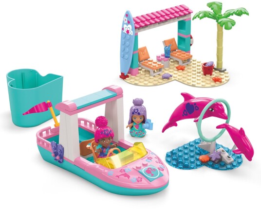 Mega Barbie Color Reveal Byggesett Delfinekspedisjon 121 Brikker