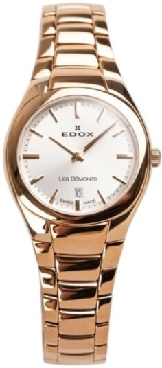 Edox Dameklokke 57004 37R AIR Les Bemonts Sølvfarget/Rose gulltonet