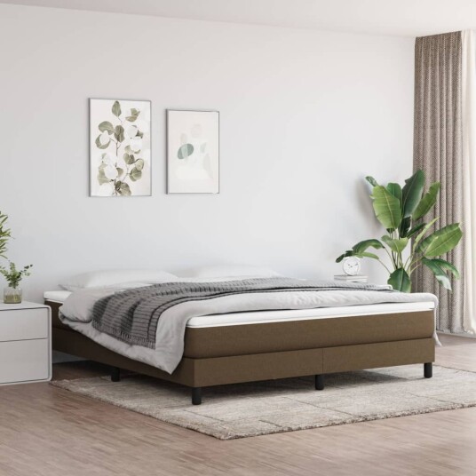 vidaXL Lommefjær Sengepute Medium Mørk Brun 160x200x20 cm Stoff vidaXL Lommefjær Sengepute Medium Mørk Brun 160x200x20 cm Stoff