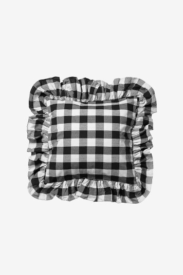 Midnatt Putetrekk med frill Gingham Flerfarget Midnatt Putetrekk med frill Gingham Flerfarget
