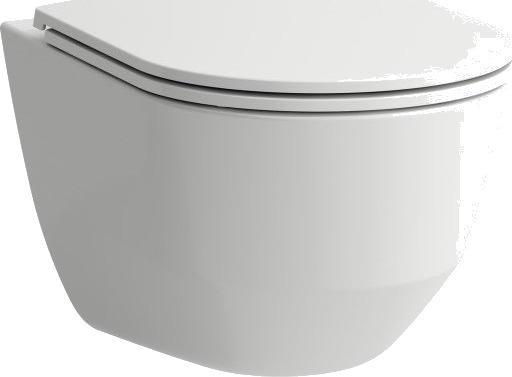 LAUFEN PRO RIMLESS VEGGSKÅL M/ TOALETTSETE