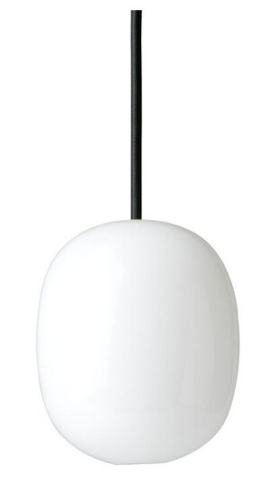 Piet Hein Superegg 150P Taklampe Opal med Sort Ledning