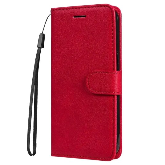 INCOVER Honor 90 Lite Kunstskinn Deksel m. Stropp og Lommebok - Rød