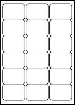 Logo Etiketter A4 Matte Hvite 25 Stk.